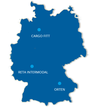 mapa nemecko